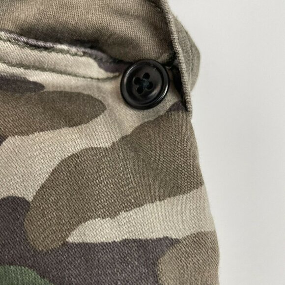 J.Crew Camo Skinny Cargo Jeans Green Brown Size 25 - Picture 2 of 6